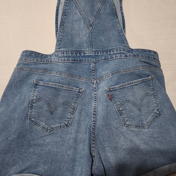 Levi's vintage jean shortalls women's XL waist 36 - Picture 5 of 9